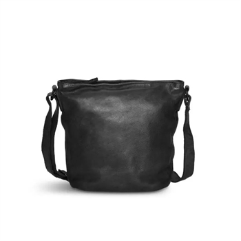 Pia Ries, skind crossbody, 054-sort