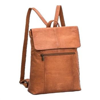 House of Sajaco skind rygsæk, 3030069-Brun