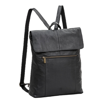 House of Sajaco skind rygsæk, 3030069-Sort