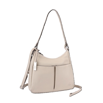 House of Sajaco skind  hobo skuldertaske, 3040090-Beige