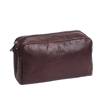 Sajaco, skind toiletaske, 3080000-Brun