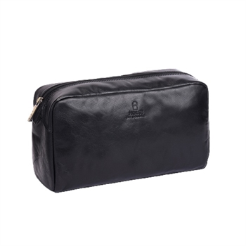 Sajaco, skind toiletaske, 3080000-Sort