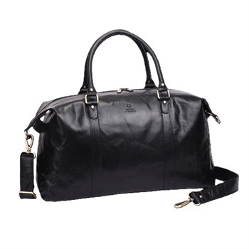 Sajaco, skind weekend / rejsetaske, 3080001-Sort