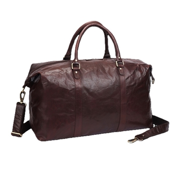 Sajaco, skind weekend / rejsetaske, 3080002-Brun