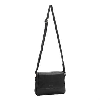 The Monte skind skuldertaske, 6053237-Sort