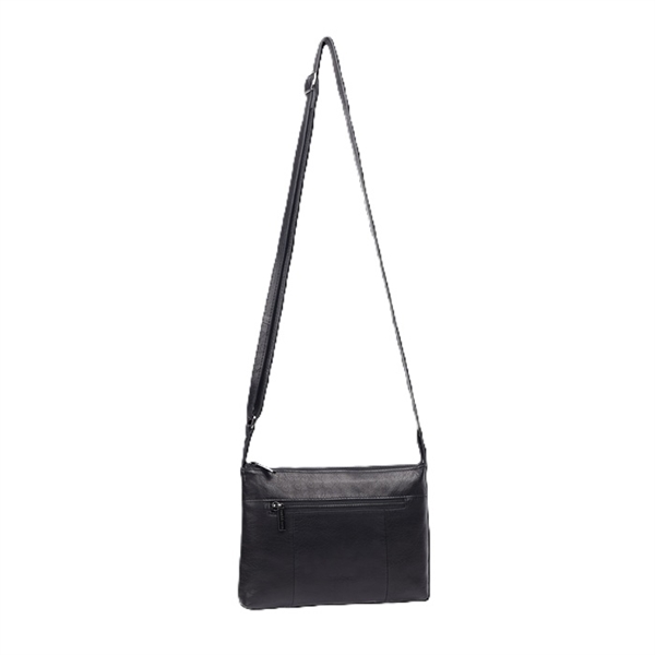 The Monte skind skuldertaske, 6053260-Sort