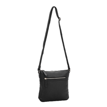 The Monte skind skuldertaske, 6059257-Sort