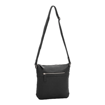 The Monte skind skuldertaske, 6059258-Sort