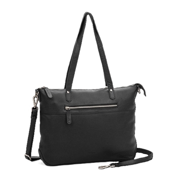 The Monte skind shopper / tote taske, 6059259-Sort