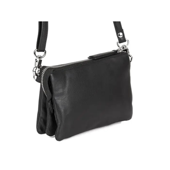 Pia Ries Tropical skind clutch taske, 872. Sort